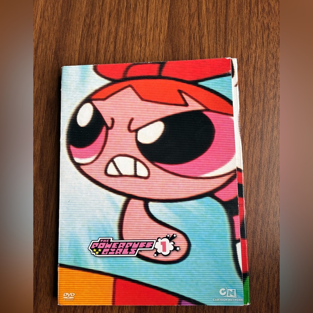 Cartoon Network Powerpuff Girls DVD with Red and Pink Blossom